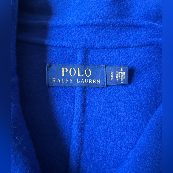 Polo Ralph Lauren Double Face Wool Blend Coat Blue Size Small - Picture 7 of 7